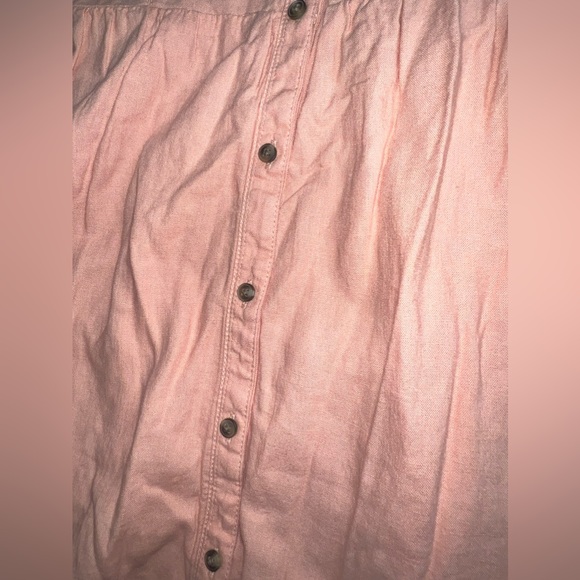 Aerie Coral Corset Linen Blend mini dress size XS GUC* - Picture 2 of 10